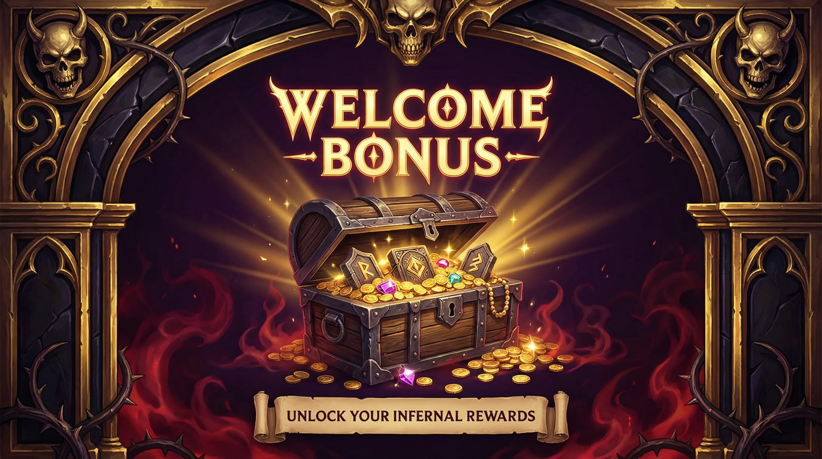 Bônus de boas-vindas do maximabet com baú de tesouros e moedas de ouro